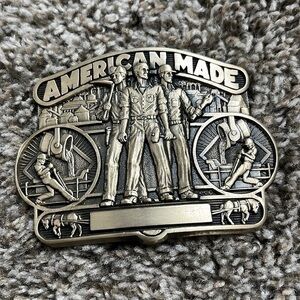 First edition American made ADM brass buckle
